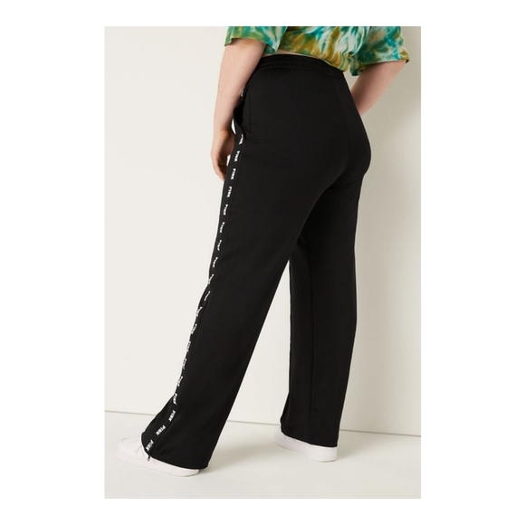 NWOT Victoria Secret PINK Active Wide Leg Track Pants Small & Large - Picture 3 of 5